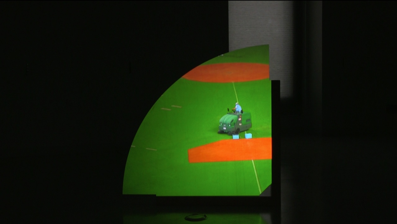 Infield, digital video, screen, 2014